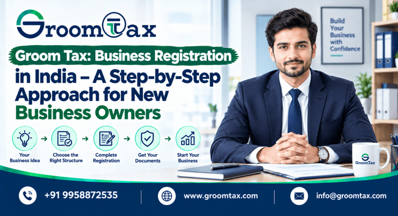 Groom Tax: Business Registration in India – A Step-by-Step Approach for New Business Owners